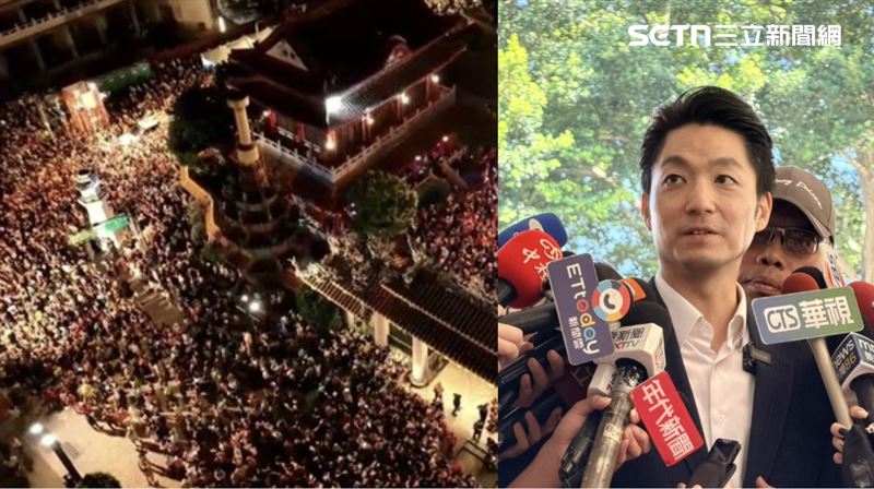 沈伯洋啟動車掃,蔣萬安表示,尊重每一個不同候選陣營,他們對於選戰的規劃、策略(組合圖/記者陳思妤攝影、翻攝畫面)