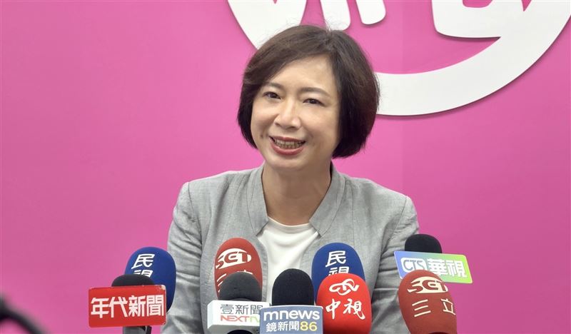 民調逼近江啟臣只差1.9％，何欣純回應，「衝到最後一刻」（圖／何欣純競總提供）