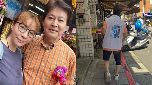 73歲劉尚謙戴護膝陪拜票　劉致妤感性發聲
