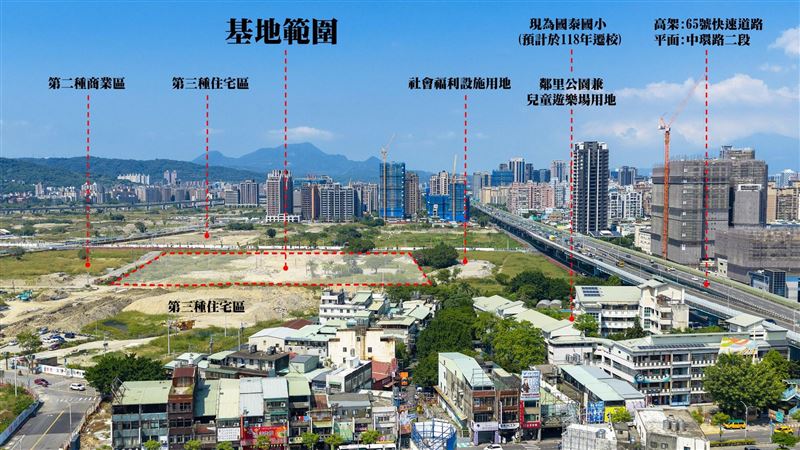 新莊區塭仔圳青年社會住宅今日舉辦動土典禮,基地鄰近捷運輔大站,未來可提供925戶社宅,預計2031年完工。(圖/新北城鄉局提供)
