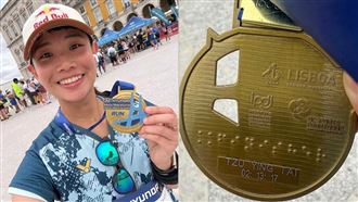 克服雙膝傷痛！戴資穎2:13跑完首次半馬