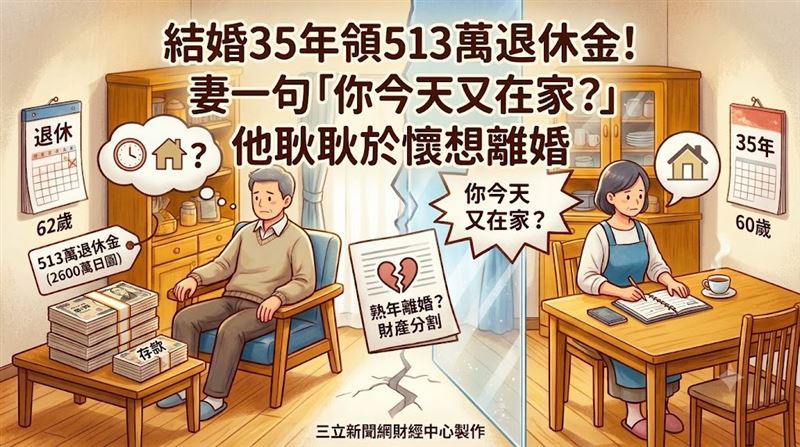 領2600萬退休金卻鬧離婚　熟年危機全曝光