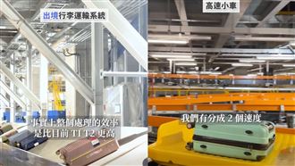 桃機T3行李「專屬跑車」每秒飆7公尺