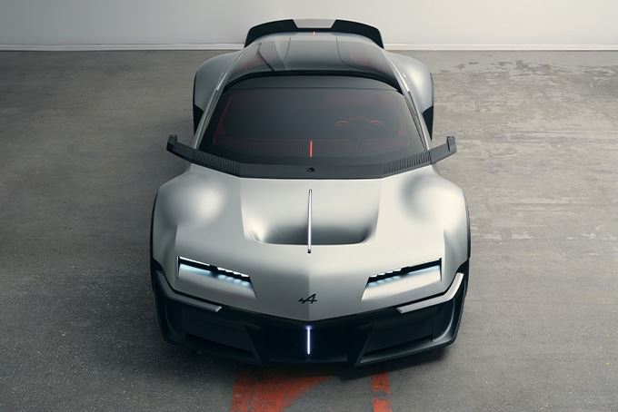 Alpine A310 Vision回歸經典楔形車身。(圖/翻攝Alpine網站)