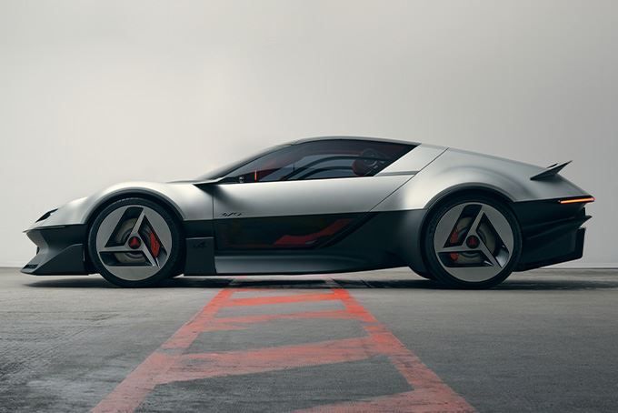 Alpine A310 Vision電動概念跑車。(圖/翻攝Alpine網站)