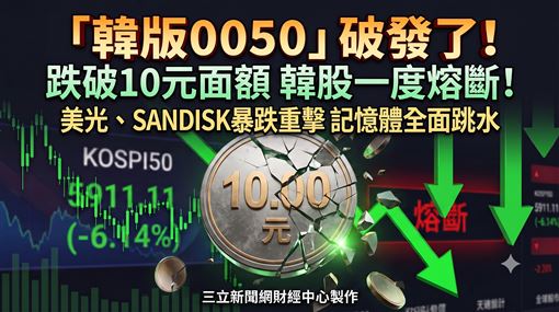 韓版0050今天慘跌破發　原因曝光