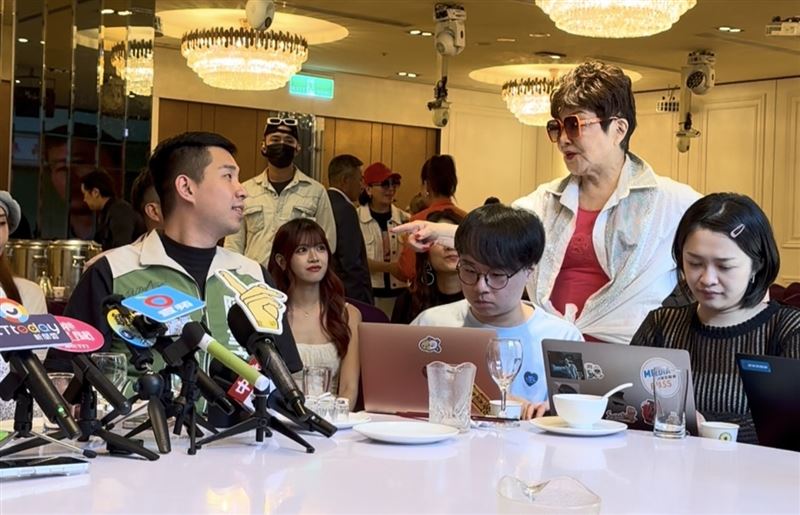 出席反毒反酒駕記者會遭嗆,陳聖文無畏直球回應。(圖/陳聖文競選辦公室提供)