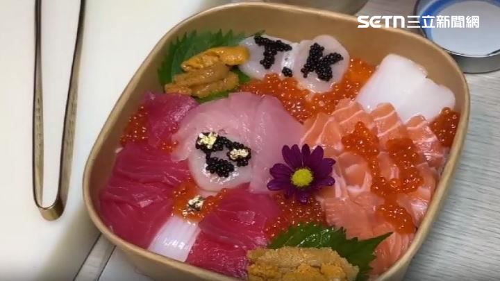還有丼飯店老闆看到賴瑞隆百變造型後做成「百變隆隆便當」