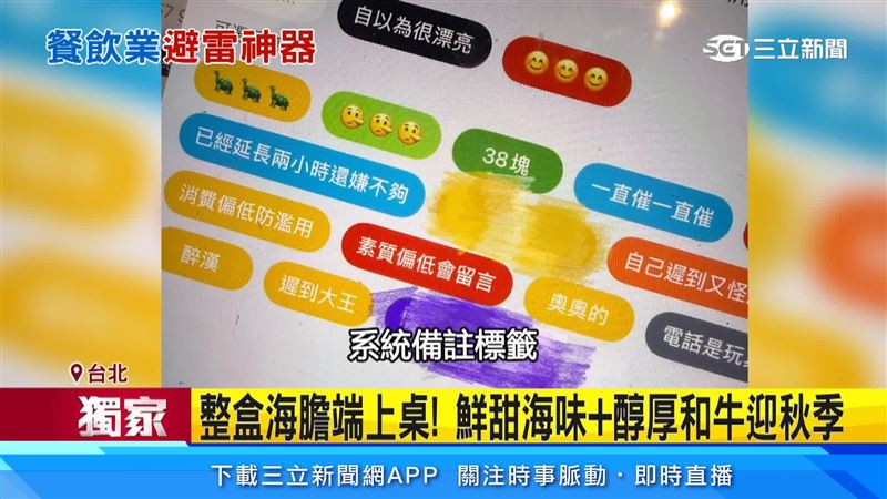 餐飲界的祕密,訂位系統標籤「註記奧客」避雷