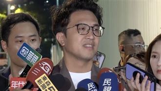 沈伯洋出席台北市長候選人論壇「台北．無限之城」接受媒體聯訪（圖／翻攝畫面）