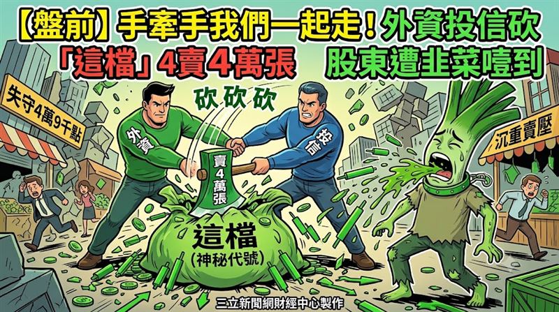 外資投信砍這檔4萬張　股東遭韭菜噎到