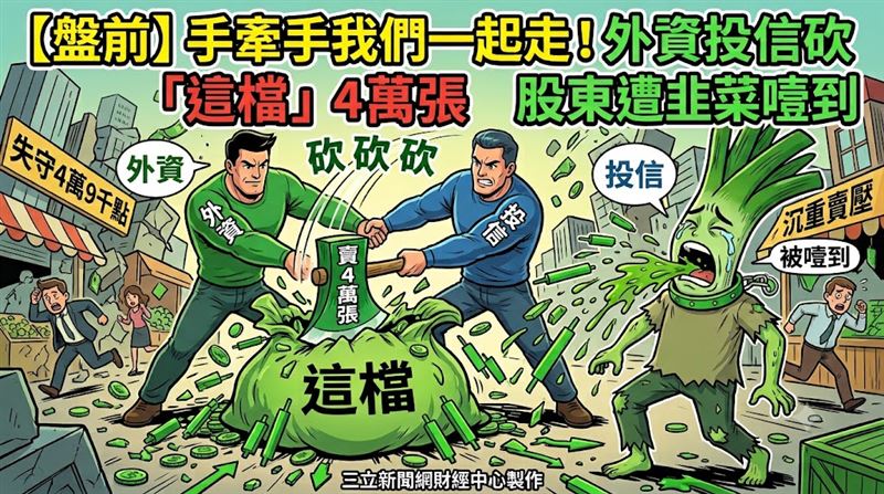 外資投信砍這檔4萬張　股東遭韭菜噎到