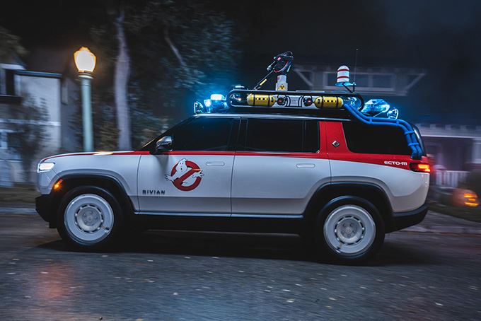 Rivian Ecto-R1《魔鬼剋星》改裝車。(圖/翻攝Rivian網站)