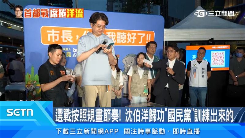 沈伯洋強調,除了立委工作,與人民溝通同樣重要,盼透過街頭肥皂箱及專訪,讓更多人認識自己