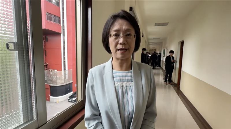 國民黨立委翁曉玲在立法院受訪（圖／翻攝畫面）
