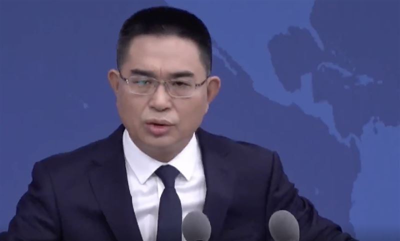 中國國台辦發言人陳斌華主持例行記者會(圖/翻攝畫面)