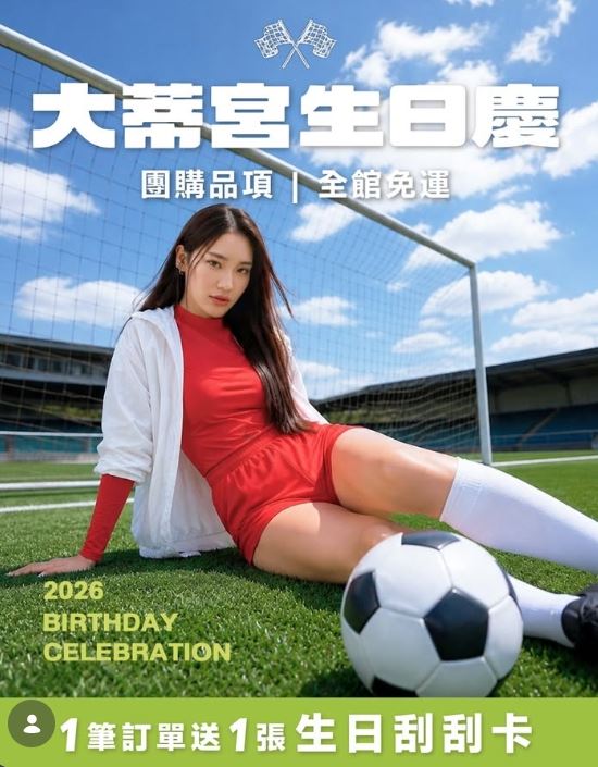 網紅蒂蒂(本名陳奐耘)在Instagram擁有43萬粉絲。(圖/翻攝自IG)