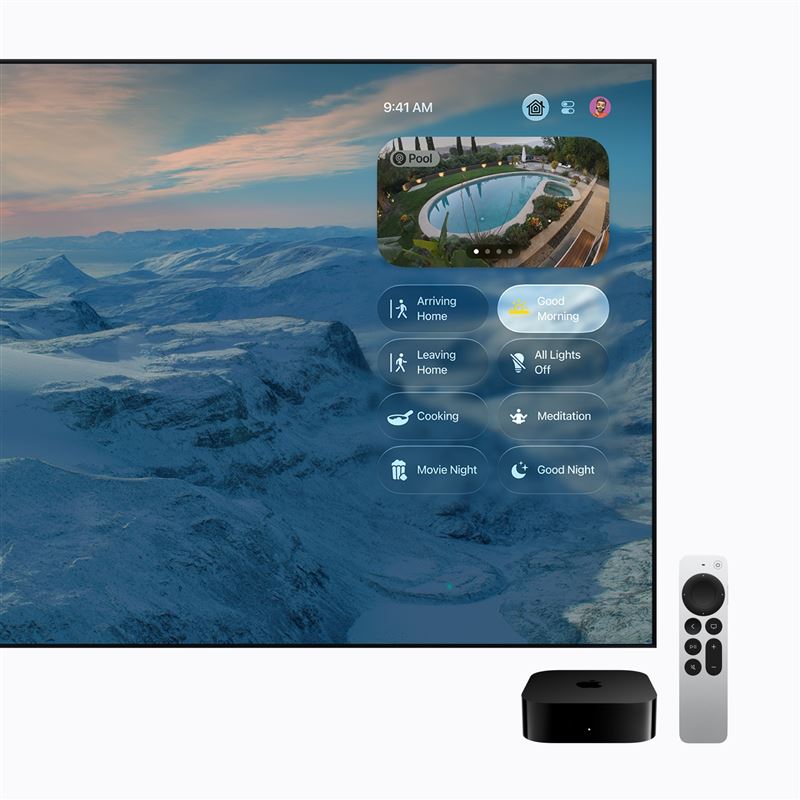 Apple TV 4K home hub。（圖／Apple提供）