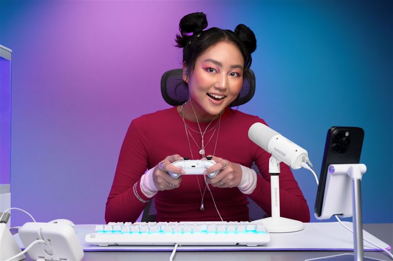 SHURE MV6 GEN2第二代USB麥克風登台,讓直播、創作更出色。(圖/鍵寧提供)