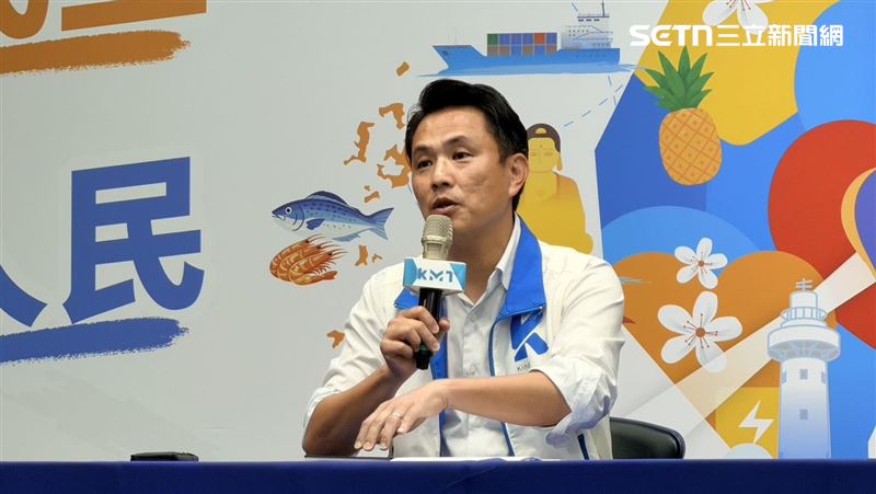 國民黨文傳會主委陳以信中常會後轉述(圖/記者陳思妤攝影)