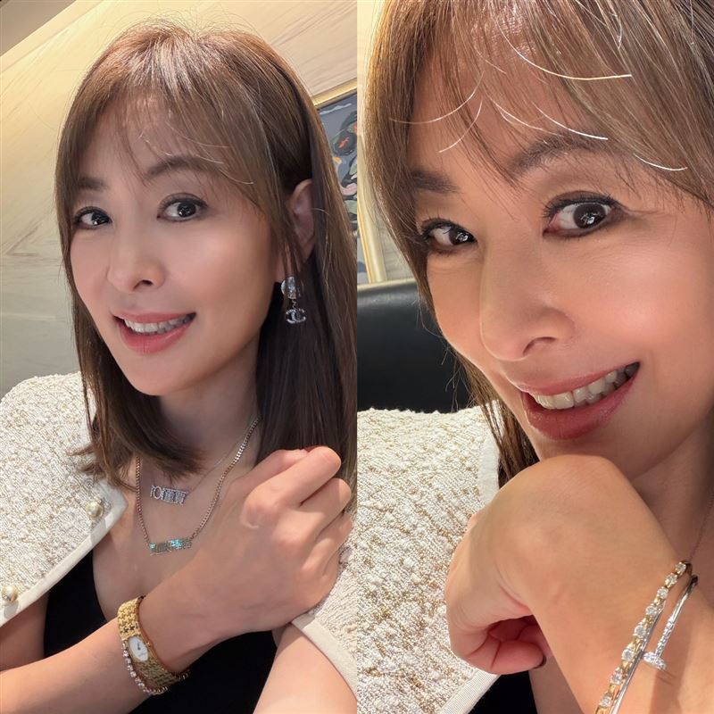 賈永婕分享自己的美照。（圖／翻攝自賈永婕的跑跳人生臉書）