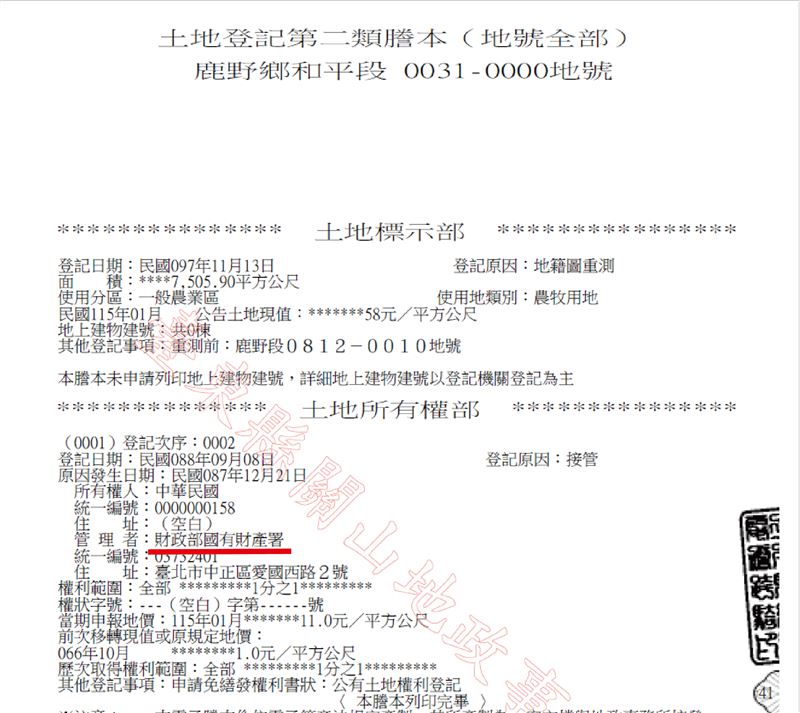 鹿野南四路疑以公帑拓寬延伸至私人渡假旅館基地,林參天要求縣府、公所及國產署公開說明。(圖/台東縣議員林參天提供)