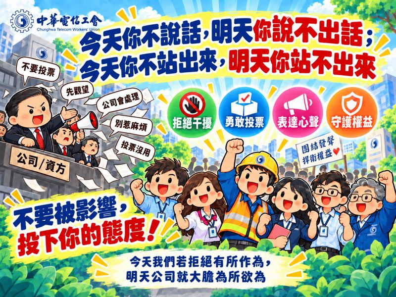 中華電信勞資爭議升溫!工會宣布啟動全台罷工投票,這其實並上不是中華電信第一次發生勞資衝突,21年前曾因釋股案爆發國營事業史上首起罷工事件。(圖/翻攝自中華電信工會官網)