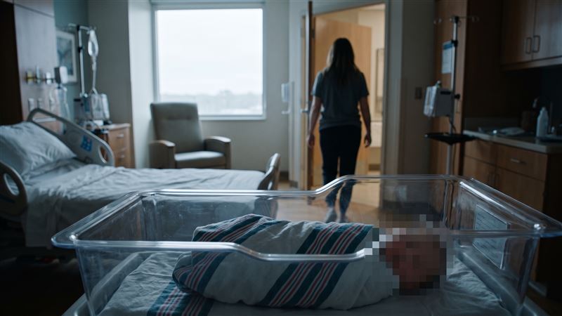 女子17年前,在婦產科診所產下一名男嬰後,就把兒子棄置在診所,為人母卻搞失聯,長年避不見面且未支付任何照護費用,被依法通緝。(示意圖/AI製圖)