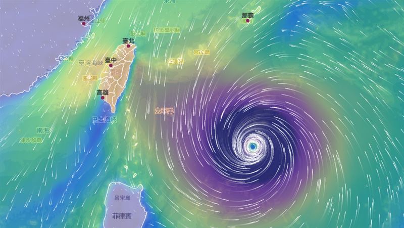 薔琵颱風可能在22日到24日最接近台灣。(圖/氣象署)