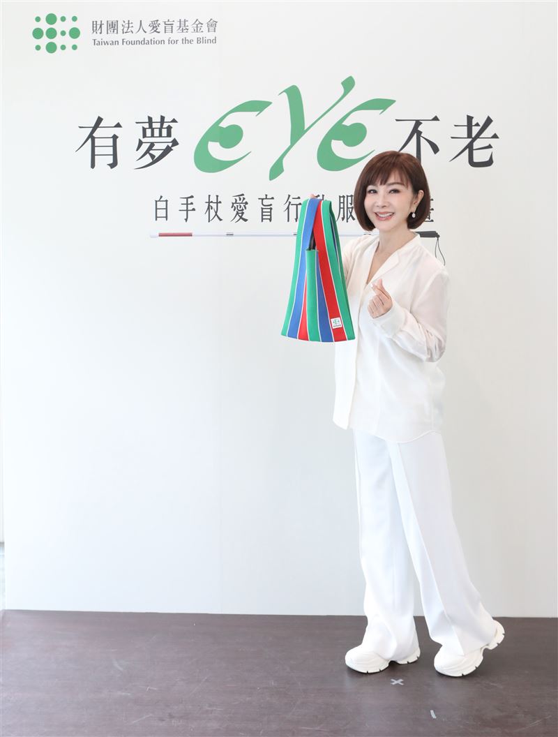 陳美鳳樂捐30萬，盼大眾跟進支持。（圖／愛盲基金會提供）