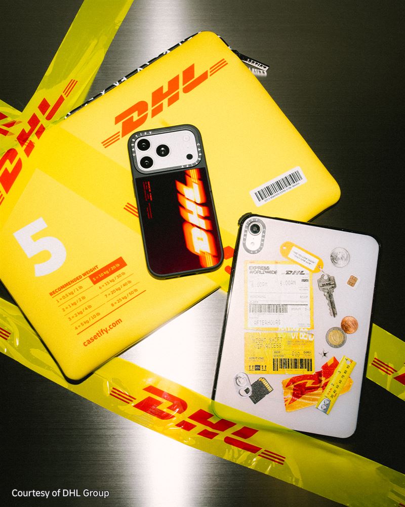 CASETiFY | DHL 聯名系列。(圖/品牌業者提供)