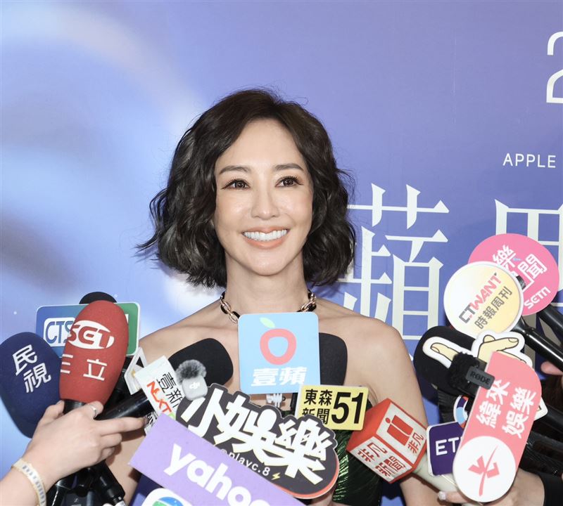 關穎現場受訪。(圖／記者田俊彥攝影）