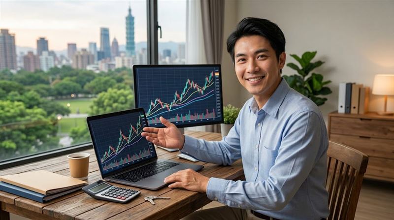 施昇輝指出，結論是就算只買0050，0056，遲早也都可以財富自由。（示意圖／AI製圖）