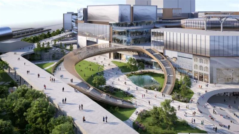 全台最大百貨D-ONE,位於台中、三鐵共構,建設進度備受關注。(圖/翻攝自D-ONE第一大開發公司官網)