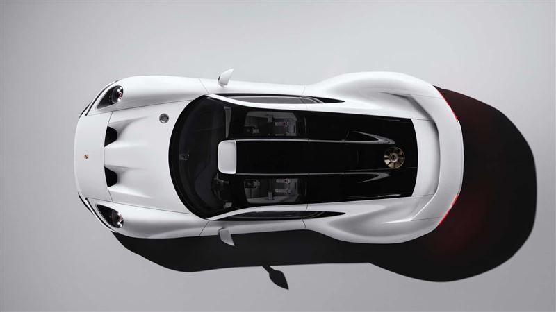 保時捷Mission S採用中置引擎布局。(圖/翻攝Porsche網站)