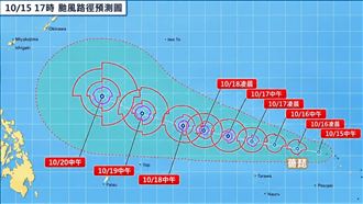 薔琵將變大又強颱風 2模式：非常靠近台灣