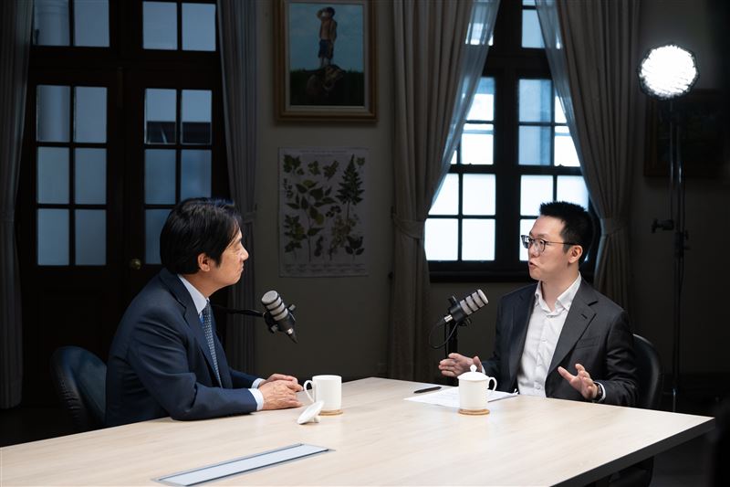 總統賴清德接受財經主持人游庭皓專訪（圖／總統府提供）