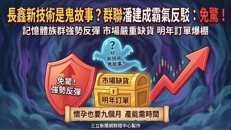 長鑫技術震撼　群聯CEO駁「鬼故事」