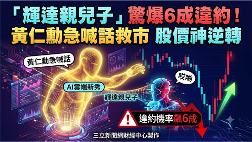 「輝達親兒子」違約機率飆　黃仁勳發聲了