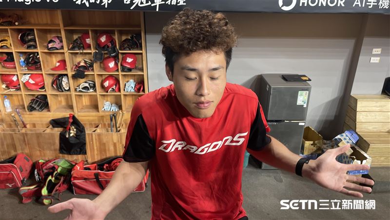 味全龍游擊手張政禹。(圖/記者戴以柔攝影)