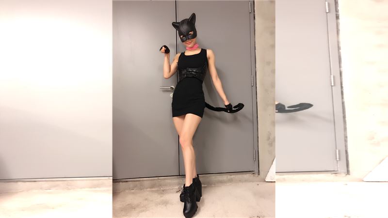 小安以「貓女」造型參加PS女孩徵選。（圖／小安提供）
