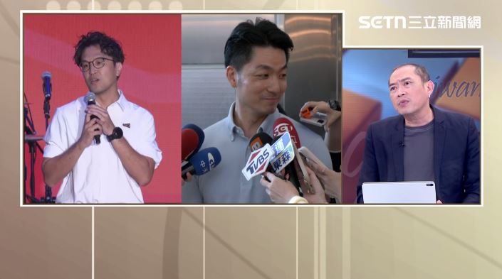 康仁俊解析蔣萬安發布的「不公開行程」。(圖/前進新台灣)