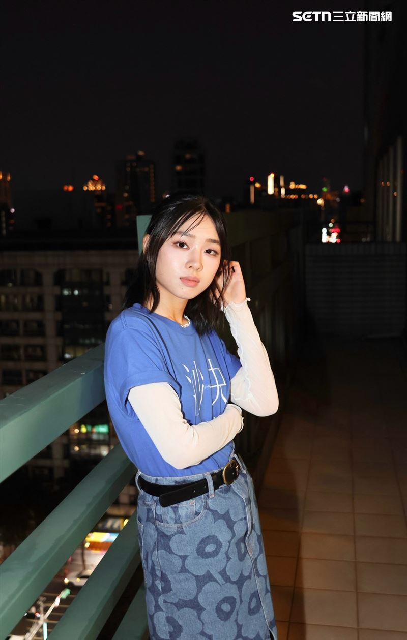 湯詠絮主演電影《沙央》，日前接受《三立新聞網》專訪分享拍攝幕後。（圖／記者田俊彥攝影）