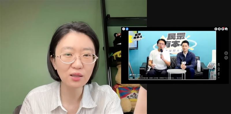 中國網紅張堯評論蔣萬安登黃國昌直播「完全沒加到分」。(圖/翻攝自張堯YouTube頻道)