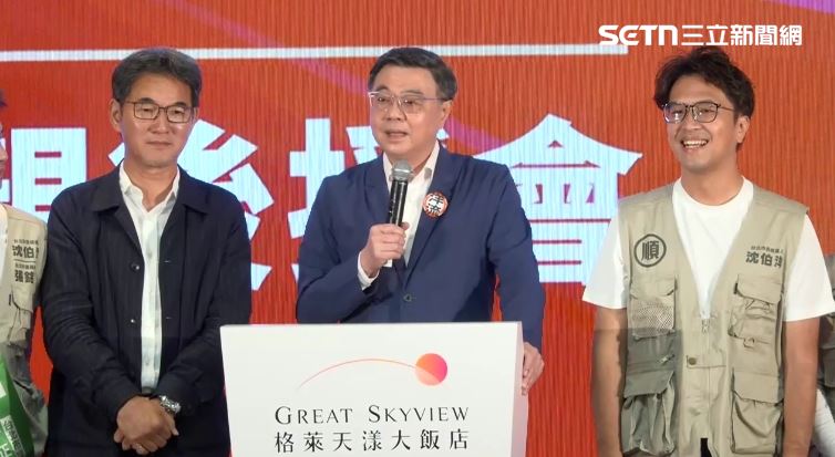 卓榮泰說,蔣萬安過去四年毫無作為,選舉前講松機是投機的講法,這不是松機而是投機;他也表示,聽到鄭麗文喊話「回台北救萬安」,市長不是要服務民眾的?不需要民眾救。(圖/翻攝畫面)