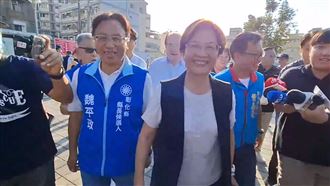 新／王惠美同台魏平政　致詞10分鐘快閃