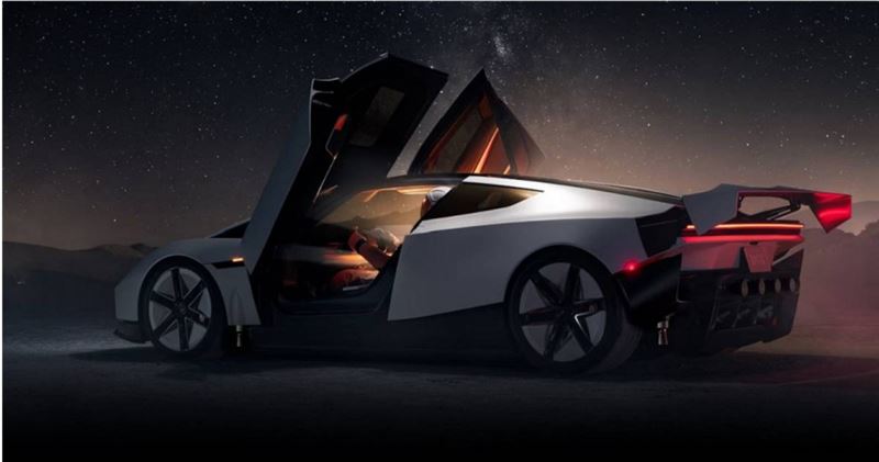 特斯拉（Tesla）於美東時間15日首度亮相新款的飛天跑車「Roadster」。（圖／翻攝自特斯拉官網）