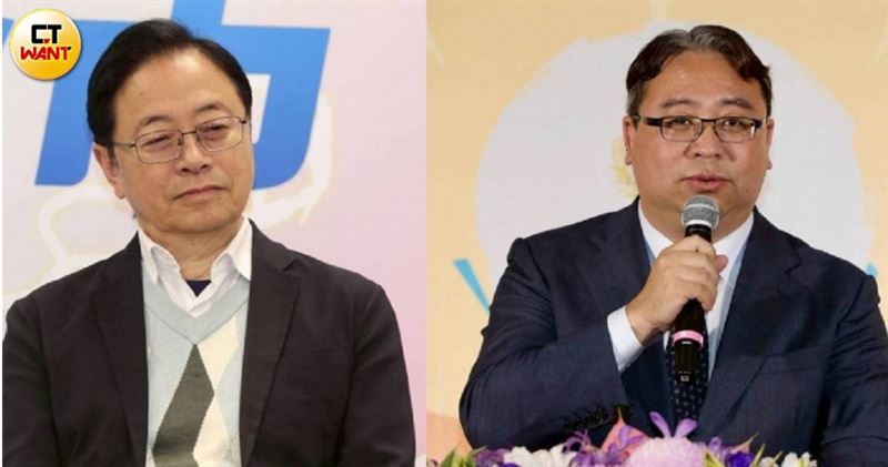 桃園市長參選人張善政(左)、黃世杰(右)