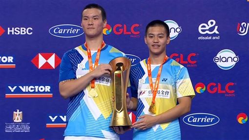 世青賽台灣首金　陳秉軒與李威霆男雙摘冠