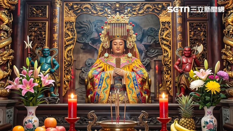 重陽節也是媽祖飛昇得道日，媽祖不只是守護航海人的海上女神，也是全台灣人媽媽，無論是出外打拚、工作奔波，或是牽掛家人平安，今天都是參拜祈願的好日子。（AI圖／記者陳韋帆製）